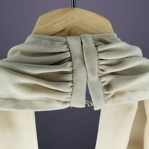 Theory Beige Ertil Summer Silk Halter Top Size P - Picture 5 of 7